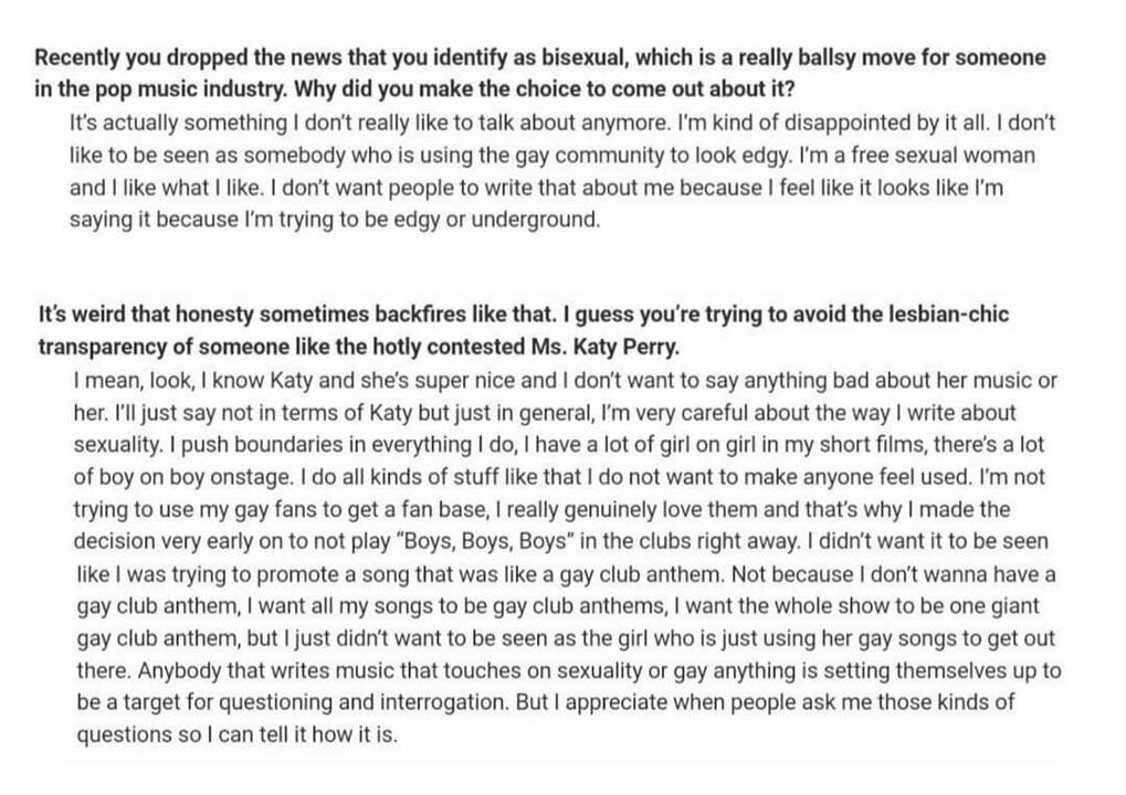 Screenshot of interview