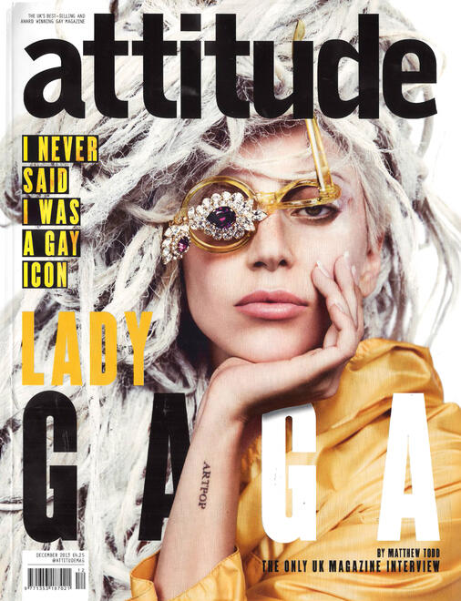 Cover of attitude magazine