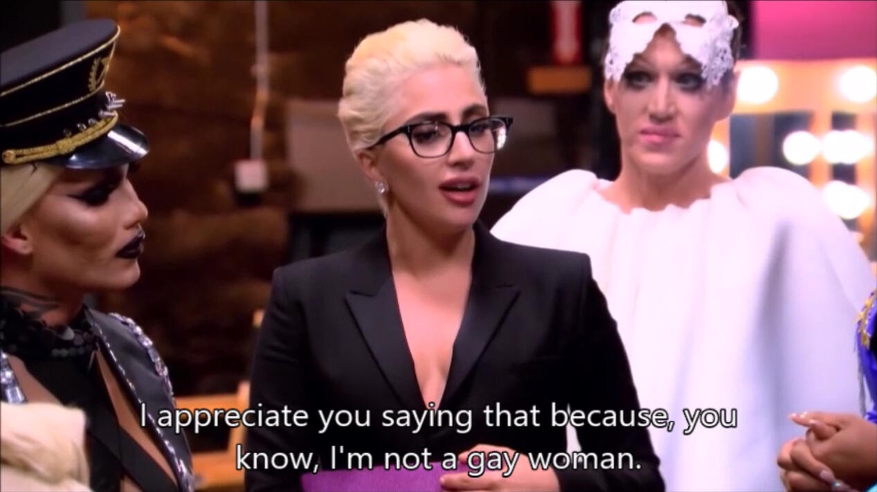Screencap of the RuPaul video