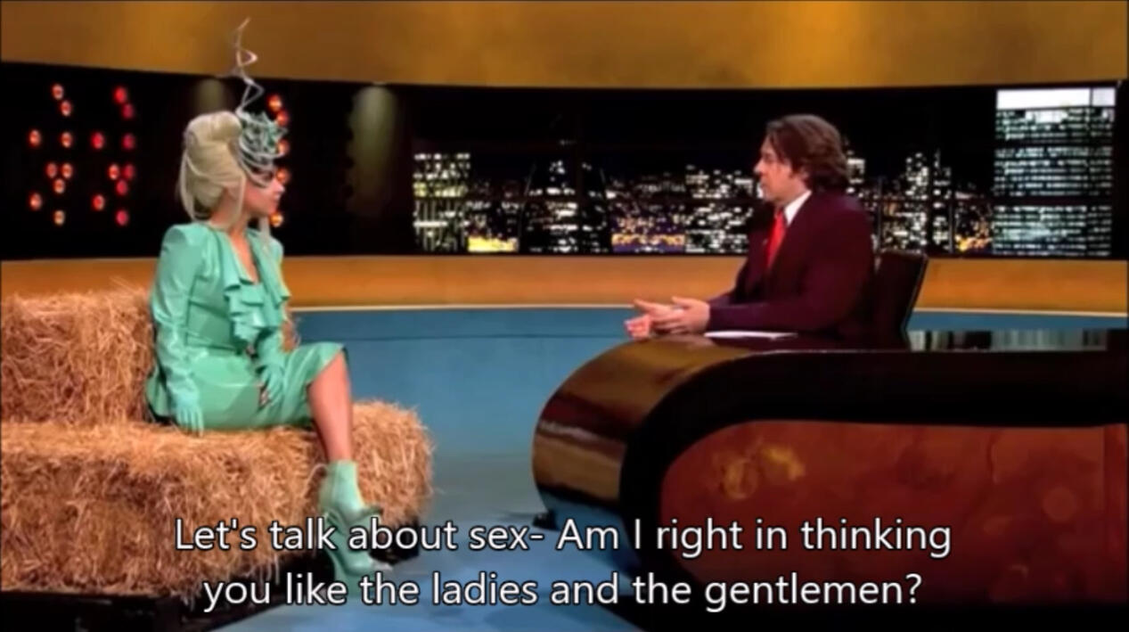 Screencap of the Jonathan Ross video