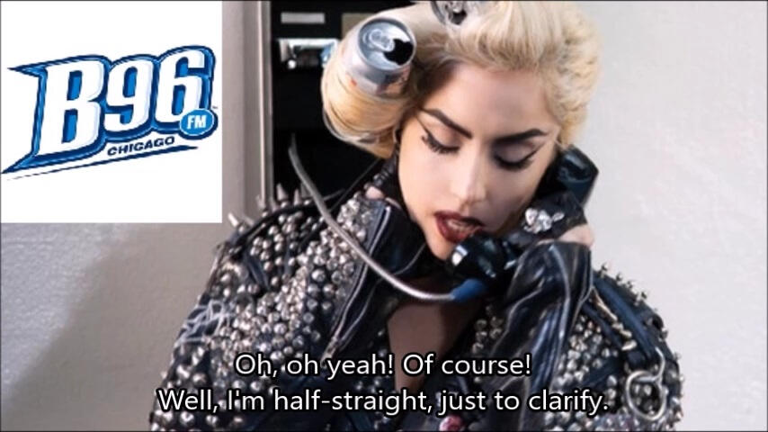 Screencap of the B96 interview