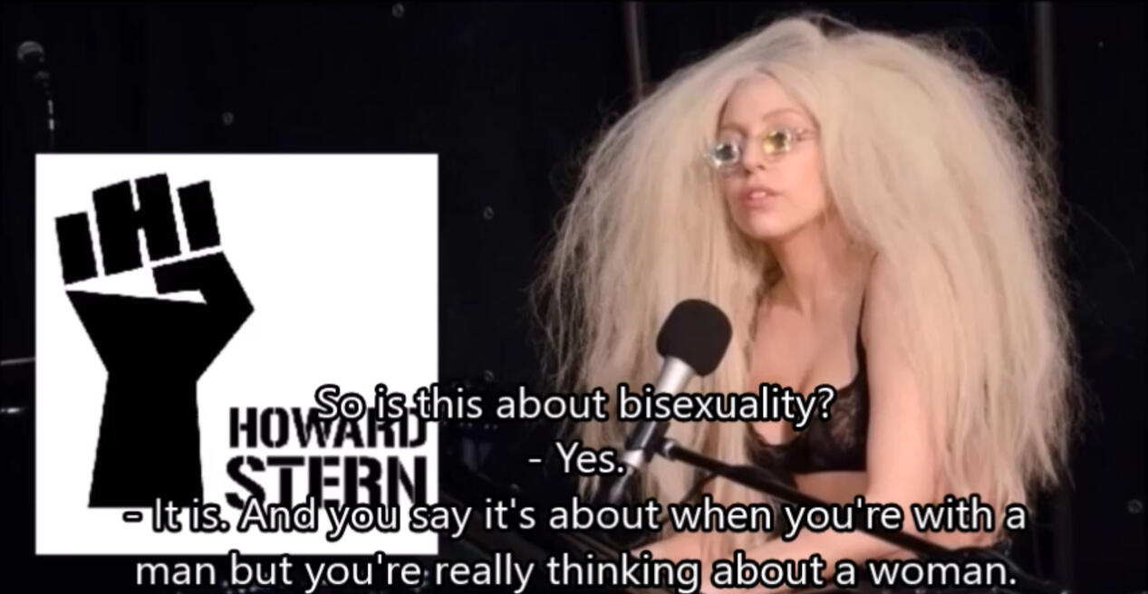 Screencap of Howard Stern Poker Face video