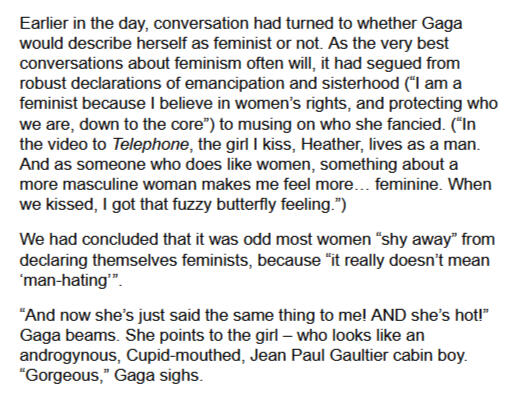 Screencap of The Times Magazine article